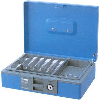 カール事務器　キャッシュボックス　CB-8400ブルー　CB-8400-B | 