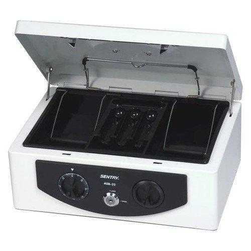 セントリー 手提金庫 キャッシュボックス ASB-32  ダイヤルキー＆フラットキー B5サイズ対応 地震 災害 防災 | セントリー