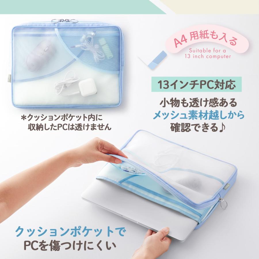 プラス PLUS Pasty パソコンケース ブルー FL-230CA 98-663 | PLUS | 02