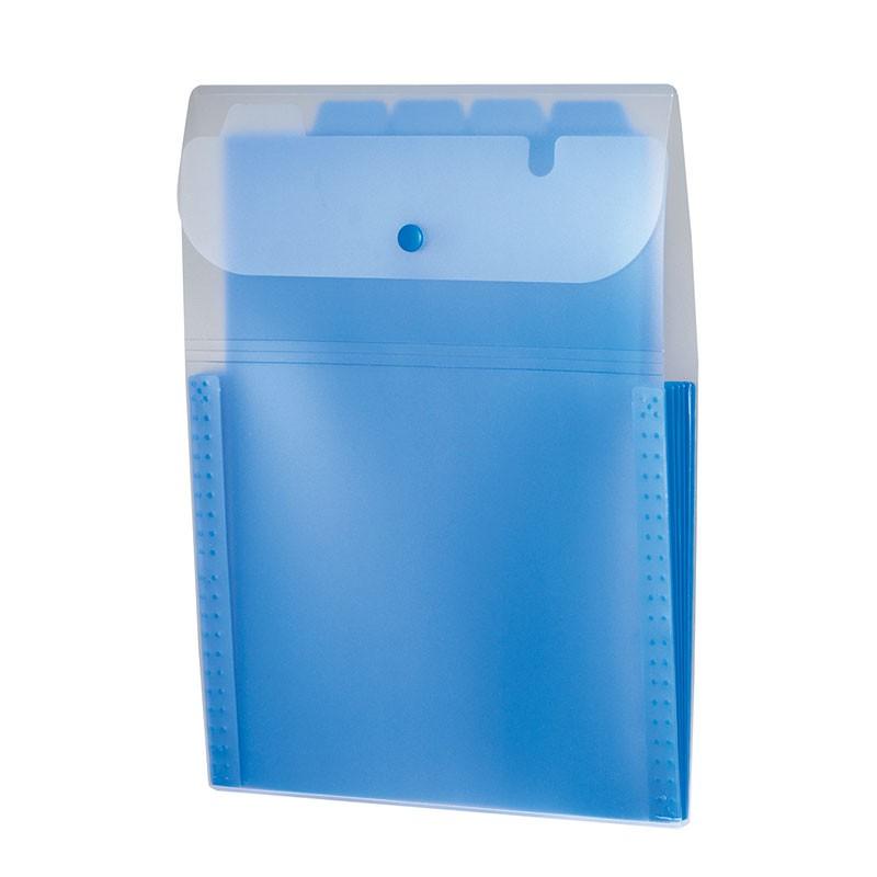 セキセイ　Actif　アクティフ　ドキュメントホルダー　５ポケット　タテ型　コバルトブルー　ACT-3915-14 | 