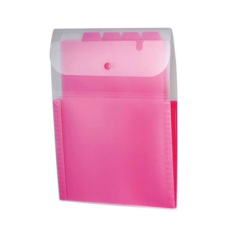 セキセイ　Actif　アクティフ　ドキュメントホルダー　５ポケット　タテ型　ローズ　ACT-3915-23 | 