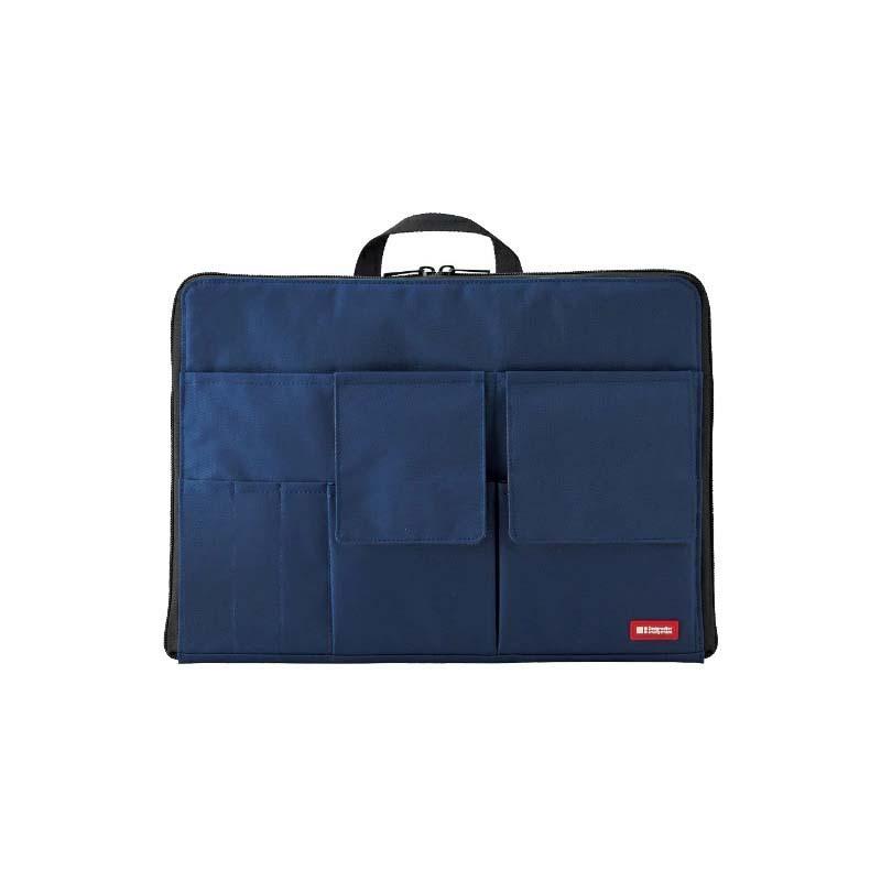 LIHIT LAB.＜リヒトラブ＞バッグ イン バッグ ワイド A4藍 A7559-11 | ブランド登録なし