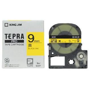 キングジム　テプラPROテープ　カラーカートリッジ　黄ラベル　9mm　SC9Y | TEPRA PRO