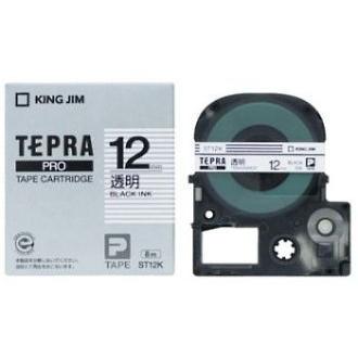 キングジム テプラPRO テープカートリッジ 透明ラベル 12mm ST12K  TEPRA PRO kingjim | TEPRA PRO