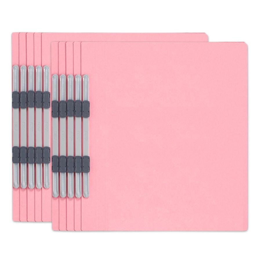 プラス(PLUS) エコノミー フラットファイル 10冊パック A4-S 150枚とじ ピンク NO.021E 79-358 | PLUS