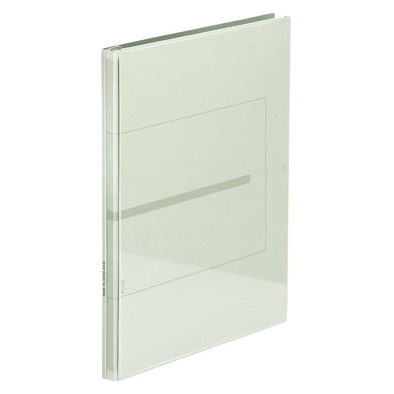 プラス(PLUS)背幅伸縮フラットファイル セノバス EX 樹脂とじ具 A4-S グレー FL-021SL　89-147 | PLUS