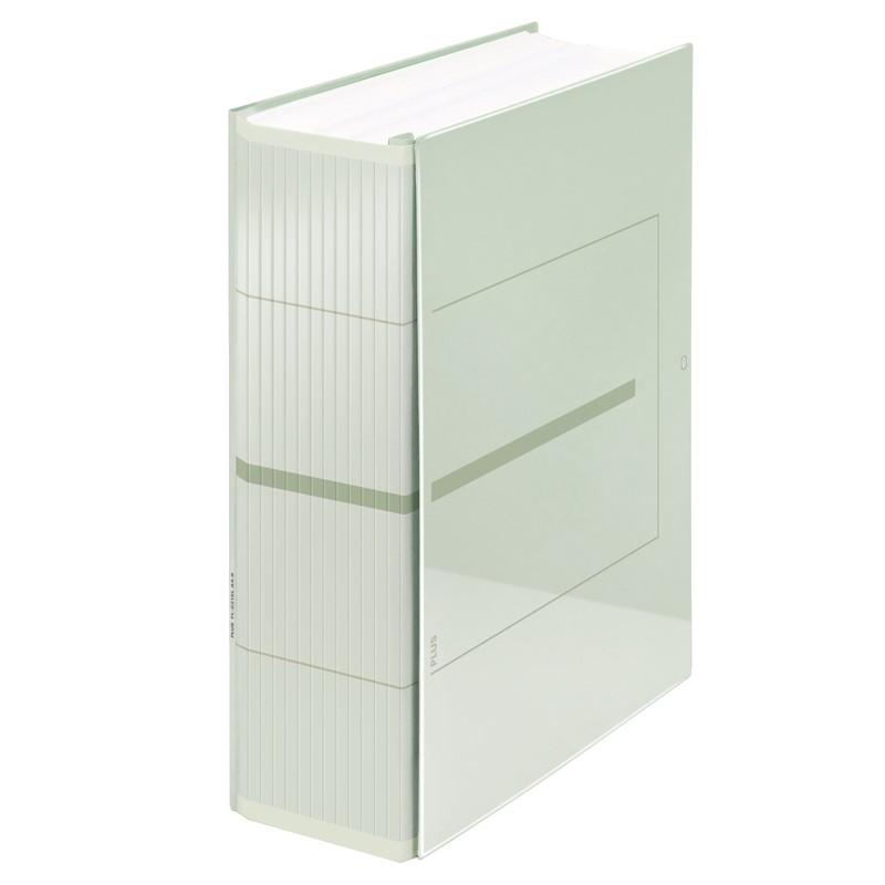 プラス(PLUS)背幅伸縮フラットファイル セノバス EX 樹脂とじ具 A4-S グレー FL-021SL　89-147 | PLUS | 01