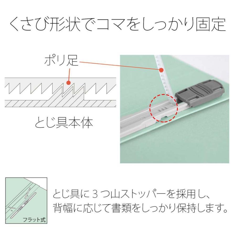 プラス PLUS フラットファイル 樹脂 3冊パック A5E ブルー 78415 | PLUS | 06