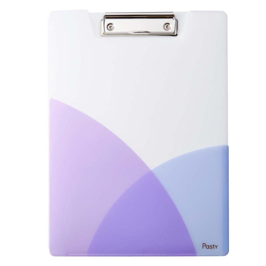 プラス PLUS Pasty パスティ クリップファイル A4 ブルーベリーパープル FL-601CP 98-893 98893 | PLUS