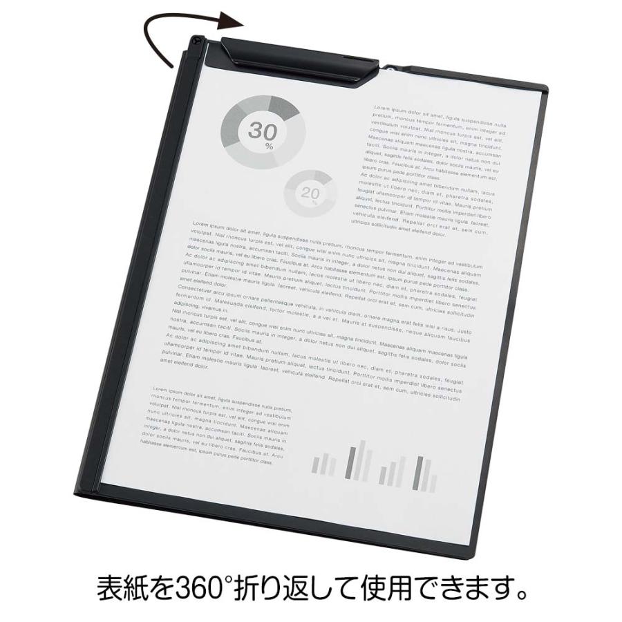 リヒトラブ LIHITLAB Noir×noir クリップファイル A4 F5903 | LIHIT LAB. | 03