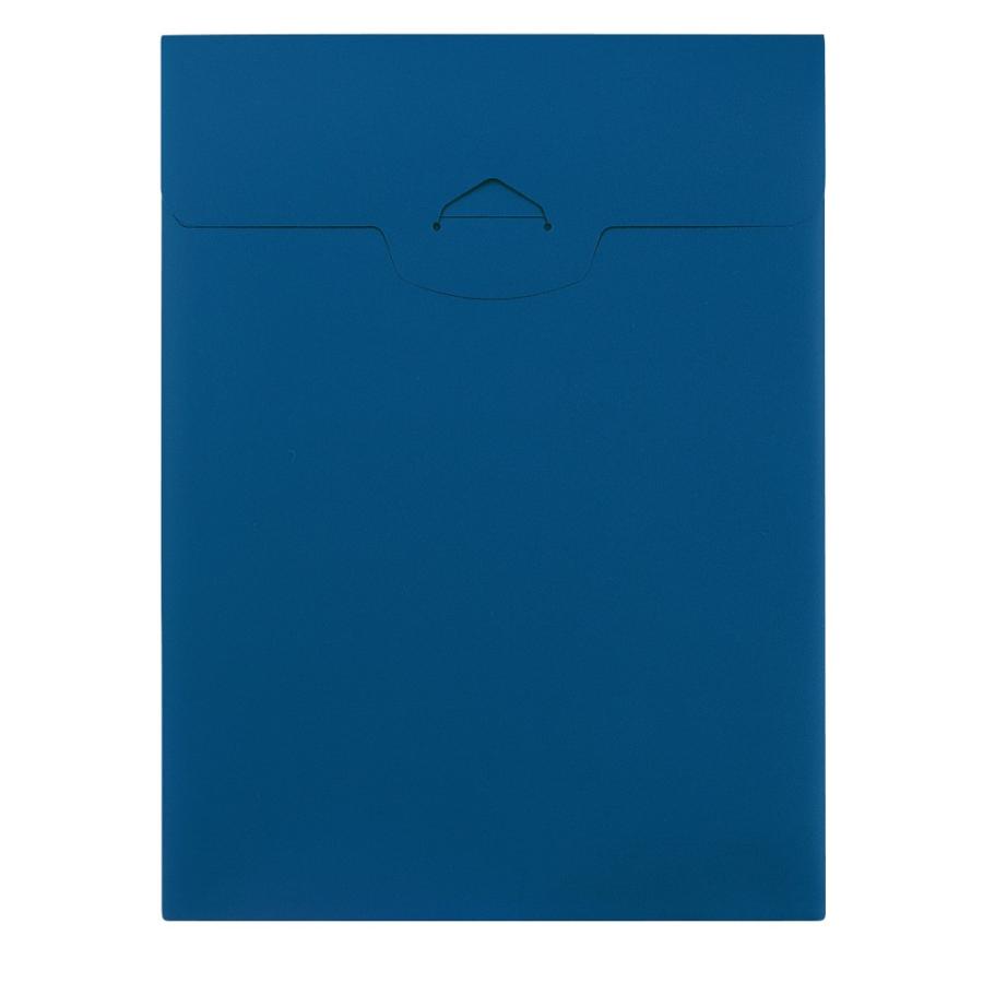 プラス(PLUS)ケースファイル ポケット付エンベロープ タテ型 ブルー FL-118CH 10冊パック　88-721 | PLUS