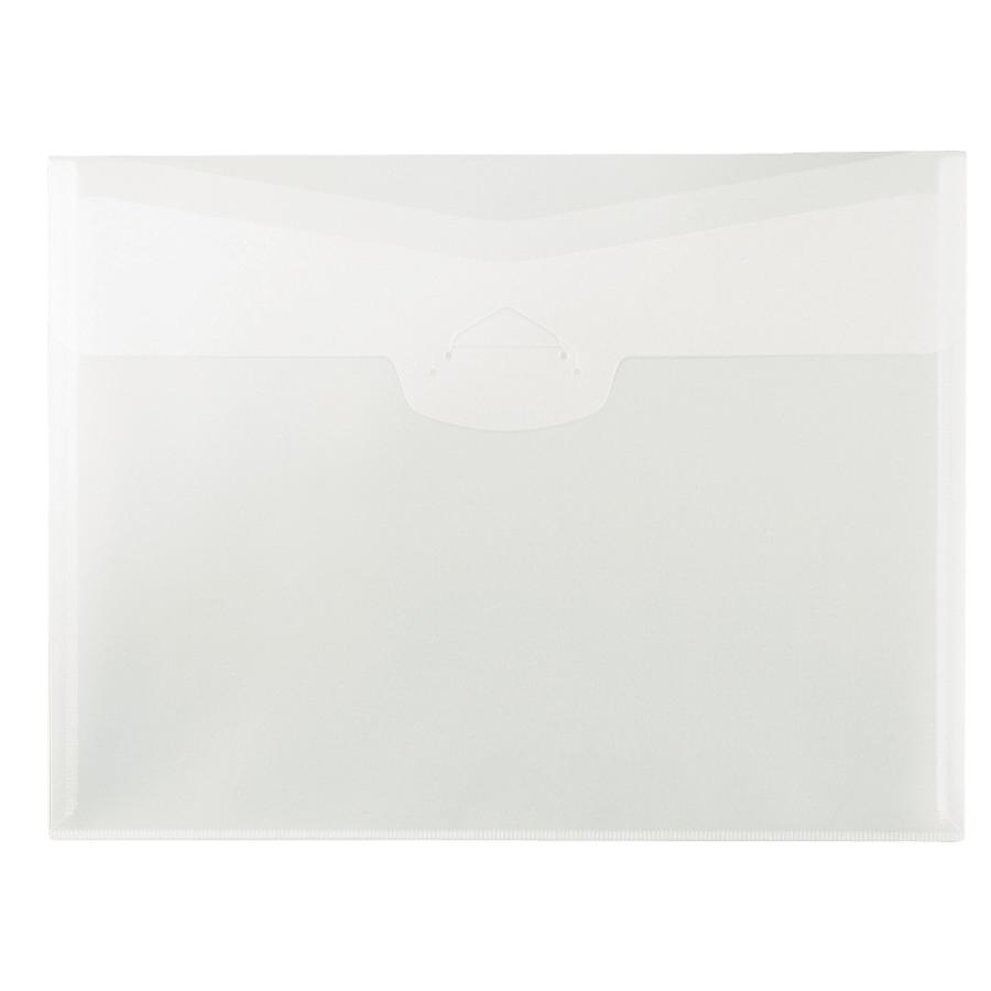 プラス(PLUS)ケースファイル ポケット付エンベロープ ヨコ型 クリアー FL-119CH　88-734 | PLUS