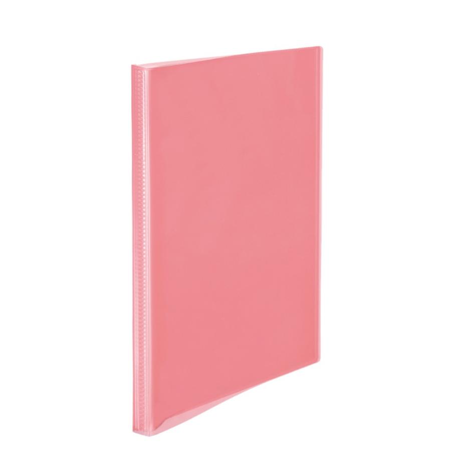 プラス(PLUS)シンプル クリアーファイル 溶着式 A4-S 40ポケット ピンク FC-240SC　98-194 | PLUS