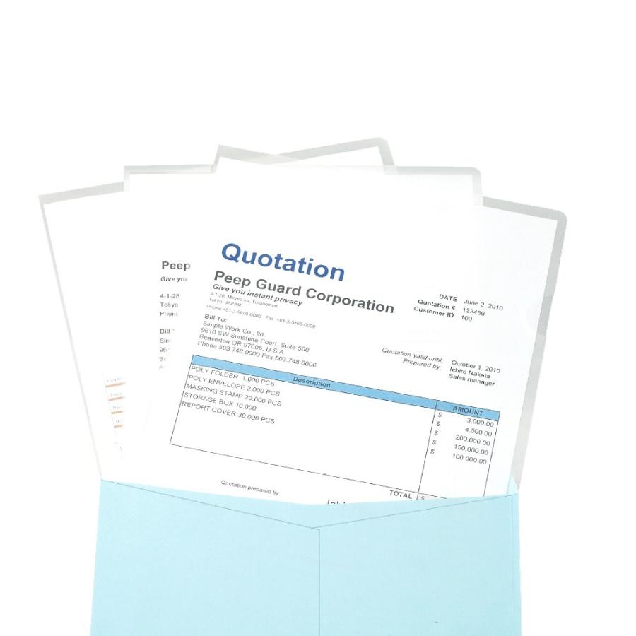 プラス(PLUS) クリアーフォルダー 薄型軽量フィルムホルダー A4 透明 100枚入 FL-160HO-100 88-114 | PLUS | 01