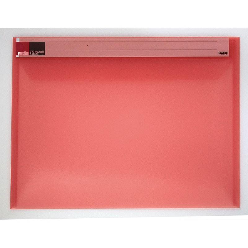 セキセイ　シスフォルダーＡ４−Ｓ　赤　SYF-151-20 | 