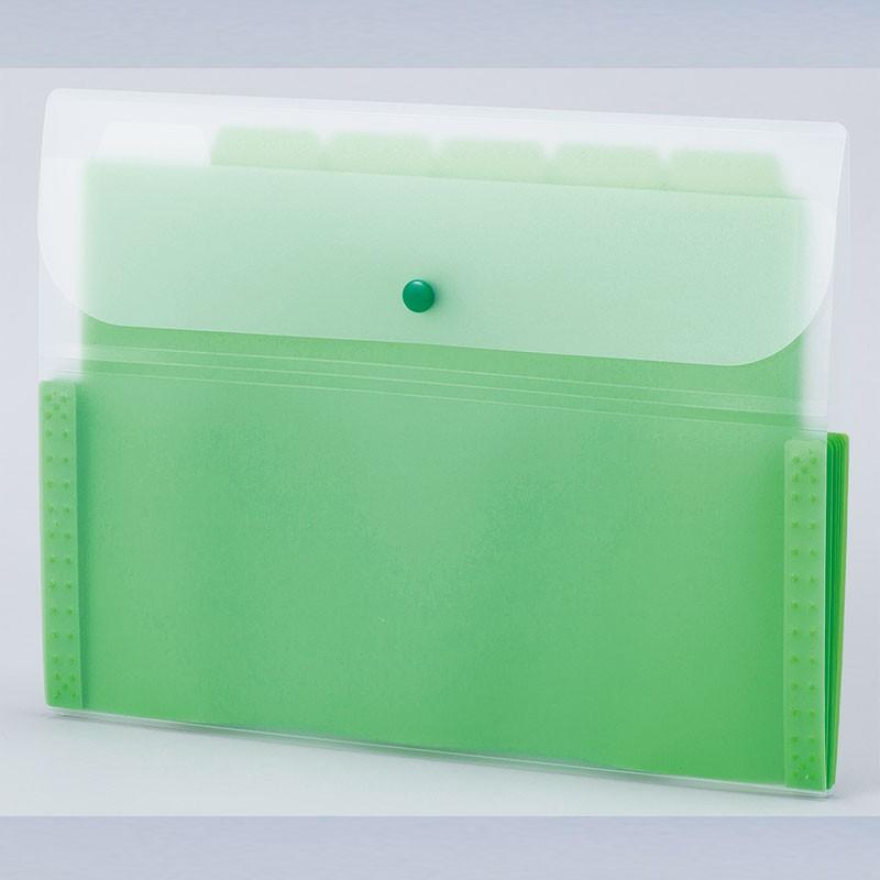 セキセイ　Actif　アクティフ　ドキュメントホルダー　６ポケット　グリーン　ACT-3906-30 | 