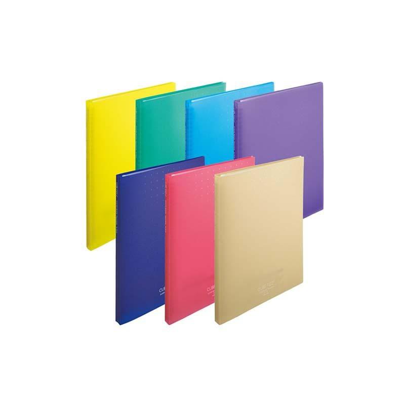 LIHIT LAB.＜リヒトラブ＞CUBE FIZZ クリヤーブック交換式A4 ブルー ポケット数15枚 N7015-8 | ブランド登録なし | 01