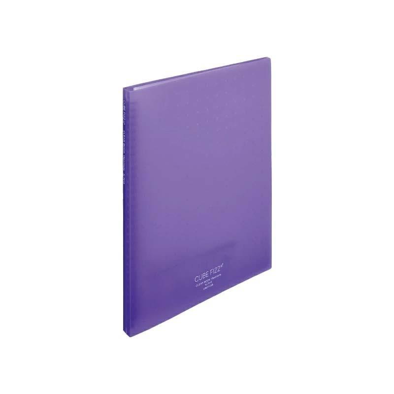 LIHIT LAB.＜リヒトラブ＞CUBE FIZZ クリヤーブック交換式A4 パープル ポケット数30枚 N7016-10 | ブランド登録なし