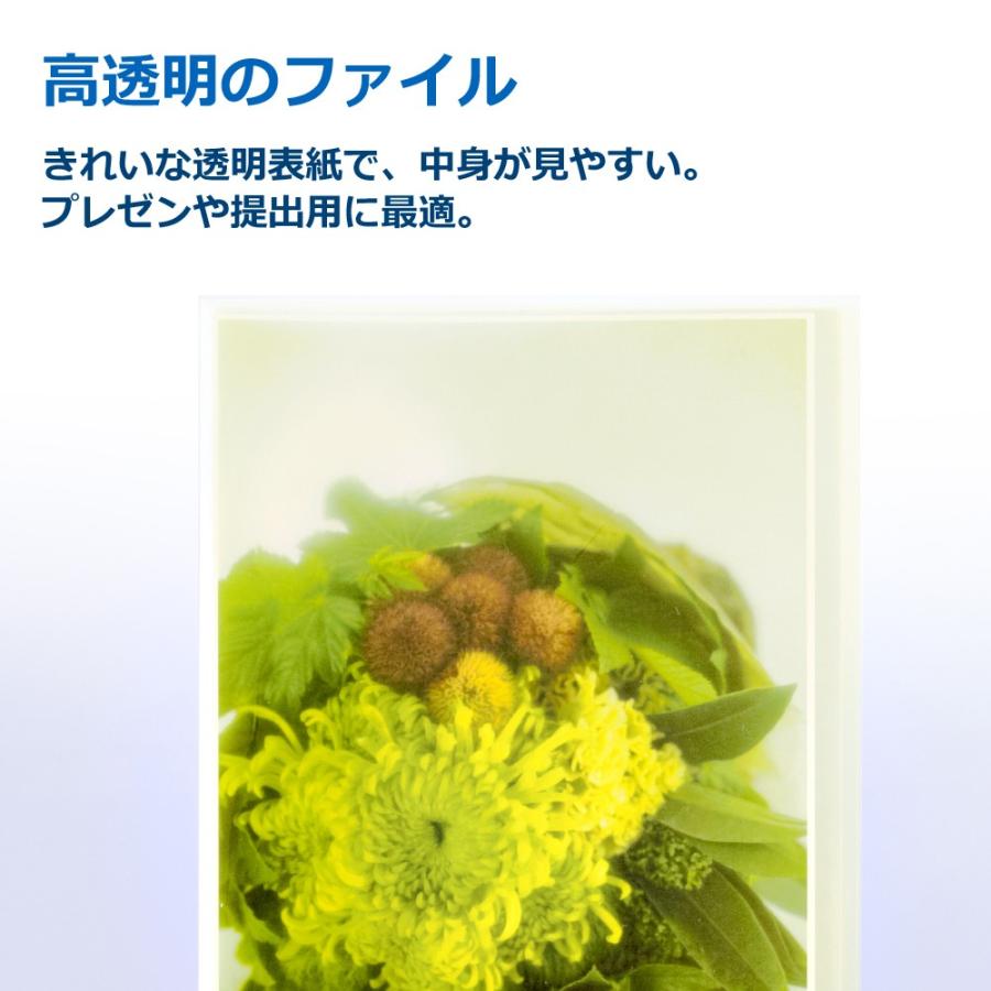 プラス(PLUS) シンプル クリアーファイル 溶着式 A4-S 20ポケット グリーン FC-220SC 98-162 | PLUS | 02