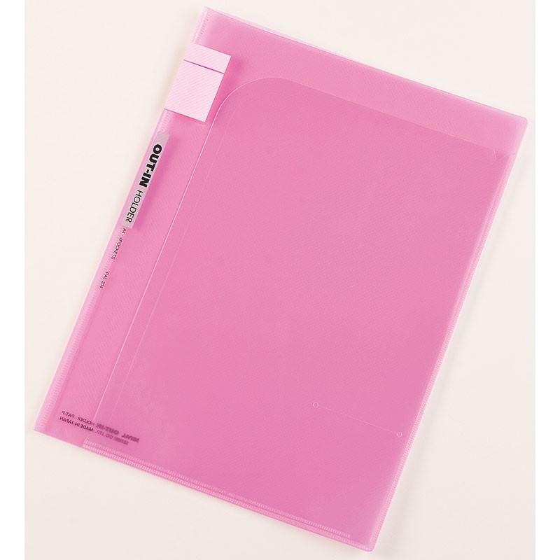 セキセイ　セパル　アウトインホルダーＡ４　４ポケット　ピンク　PAL-204-20 | 