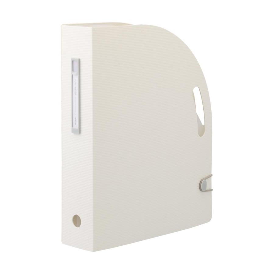 LIHIT LAB.＜リヒトラブ＞noie ドキュメントボックス タテ 縦 A4 ホワイト 白 F7690-0 | 