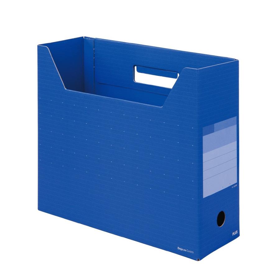 プラス(PLUS)デジャヴ ボックスファイル レギュラー A4-E オーシャンブルー FL-023BF　87-622 | PLUS