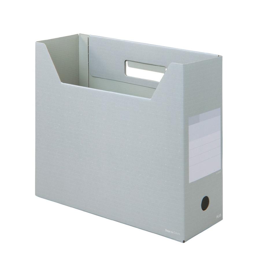 プラス(PLUS)デジャヴ ボックスファイル レギュラー A4-E シルバーグレイ FL-023BF　87-627 | PLUS