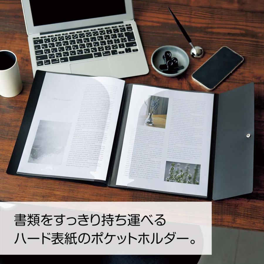 リヒトラブ LIHITLAB Noir×noir ポケットホルダー A4 F5907 | LIHIT LAB. | 01