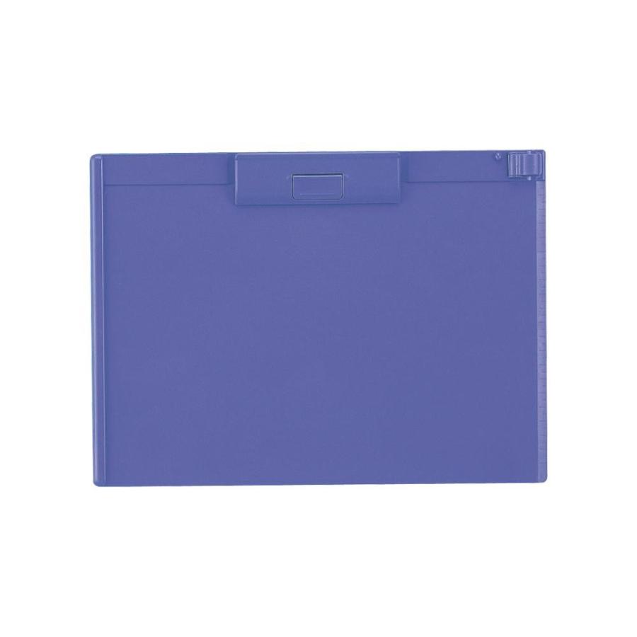 LIHIT LAB.＜リヒトラブ＞ クリップボード A-987U-8青 A4 ヨコ型 | 