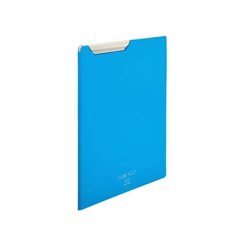 LIHIT LAB.＜リヒトラブ＞CUBE FIZZ クリップファイルA4 ブルー F6067-8 | ブランド登録なし