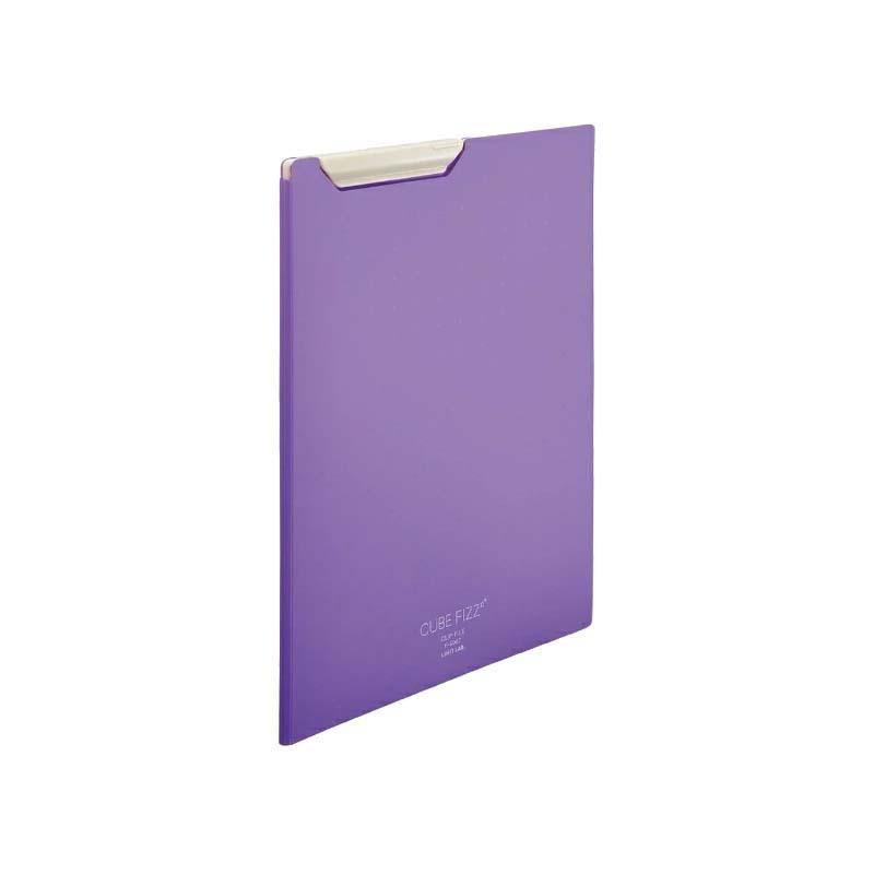 LIHIT LAB.＜リヒトラブ＞CUBE FIZZ クリップファイルA4 パープル F6067-10 | ブランド登録なし