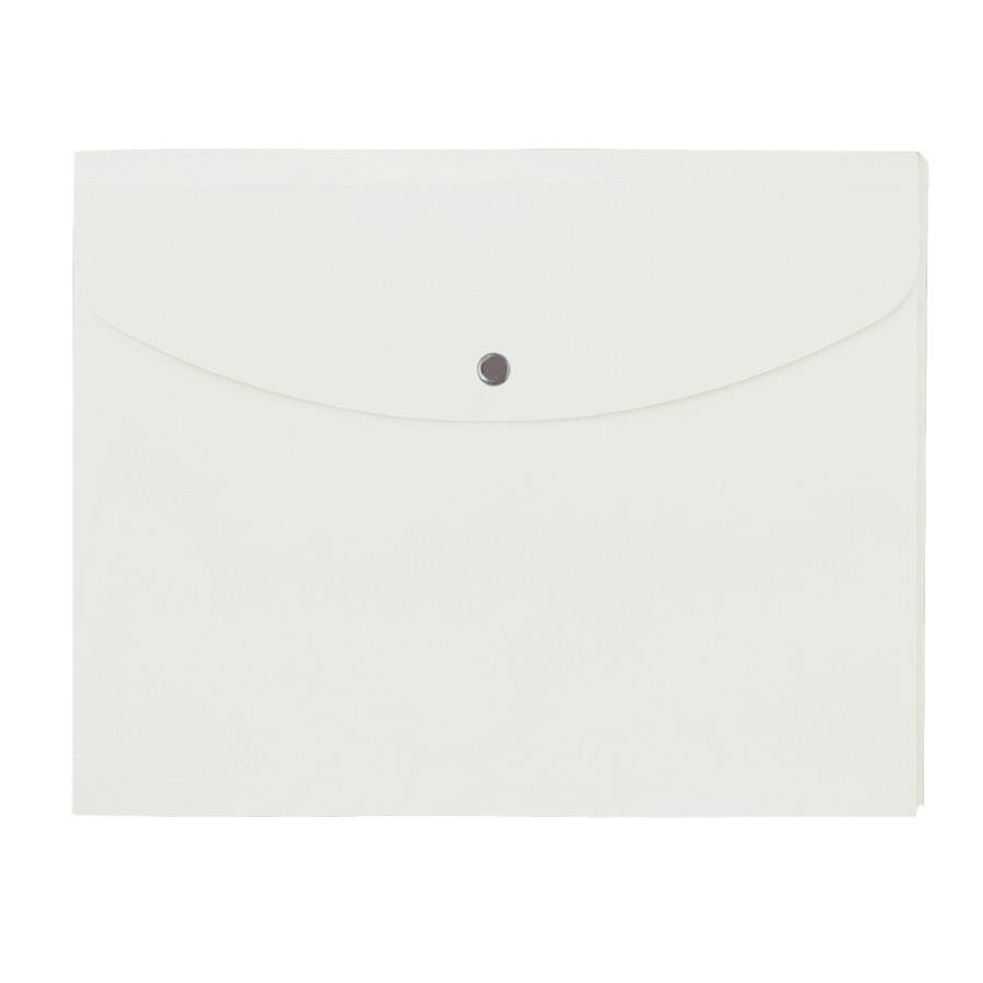 プラス(PLUS)ホルダー ポケット付エンベロープ マチ付 ヨコ型 ホワイト FL-121CH 10冊パック　88-573 | PLUS