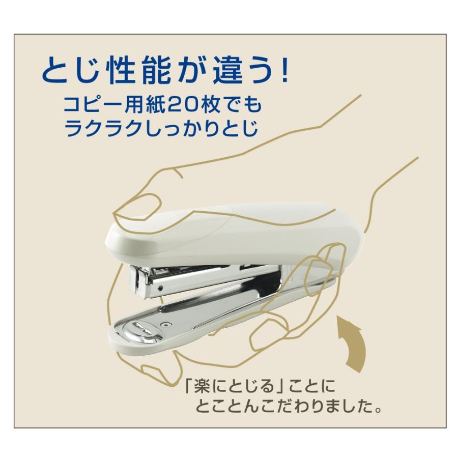 プラス(PLUS) ホッチキスハンディタイプ　ラクヒット針付 (ブリスターパック入） 20枚とじ　ST-010RH ブルー 5個セット　30-983 | PLUS | 02