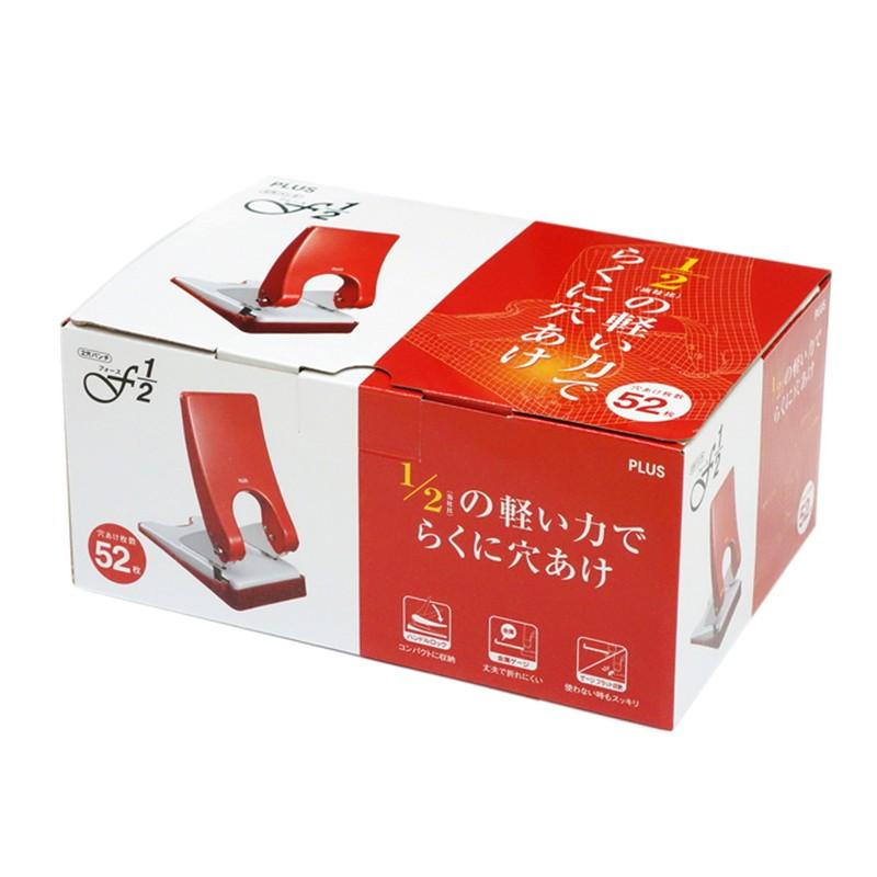 プラス(PLUS) パンチ フォース1/2 レッド PU-852A 　30-765 | PLUS | 01