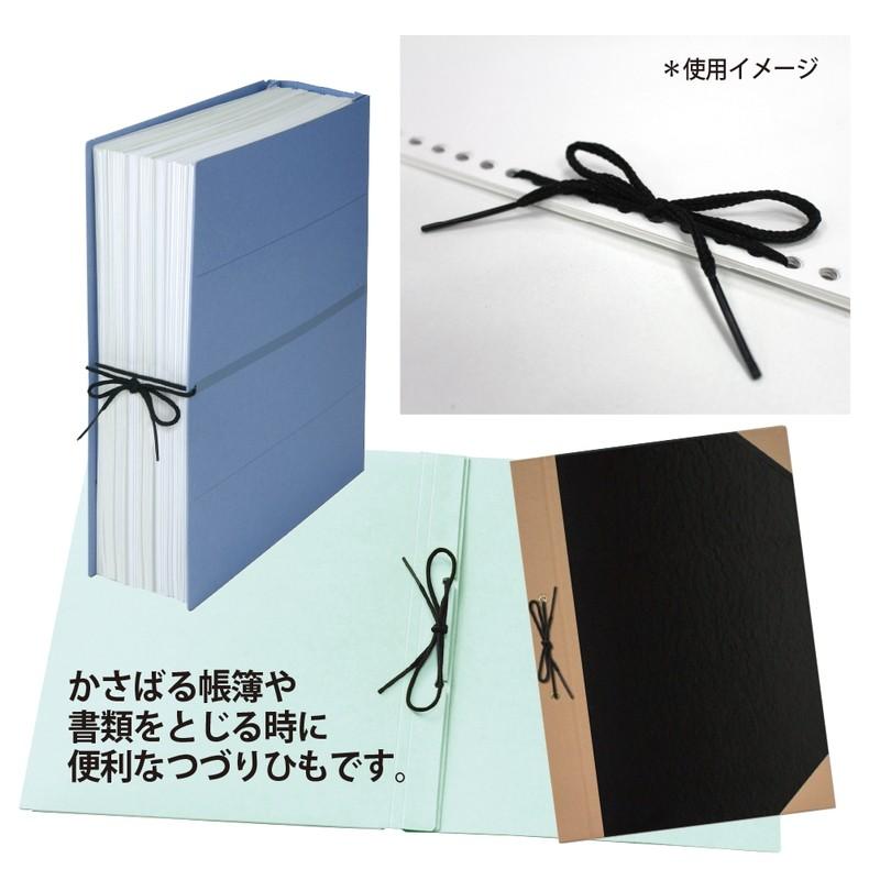 プラス(PLUS) つづりひも セル先 45cm スフ16本＋PP8本織 100本入 黒 TF-210C (No.210) 36-048 | PLUS | 04