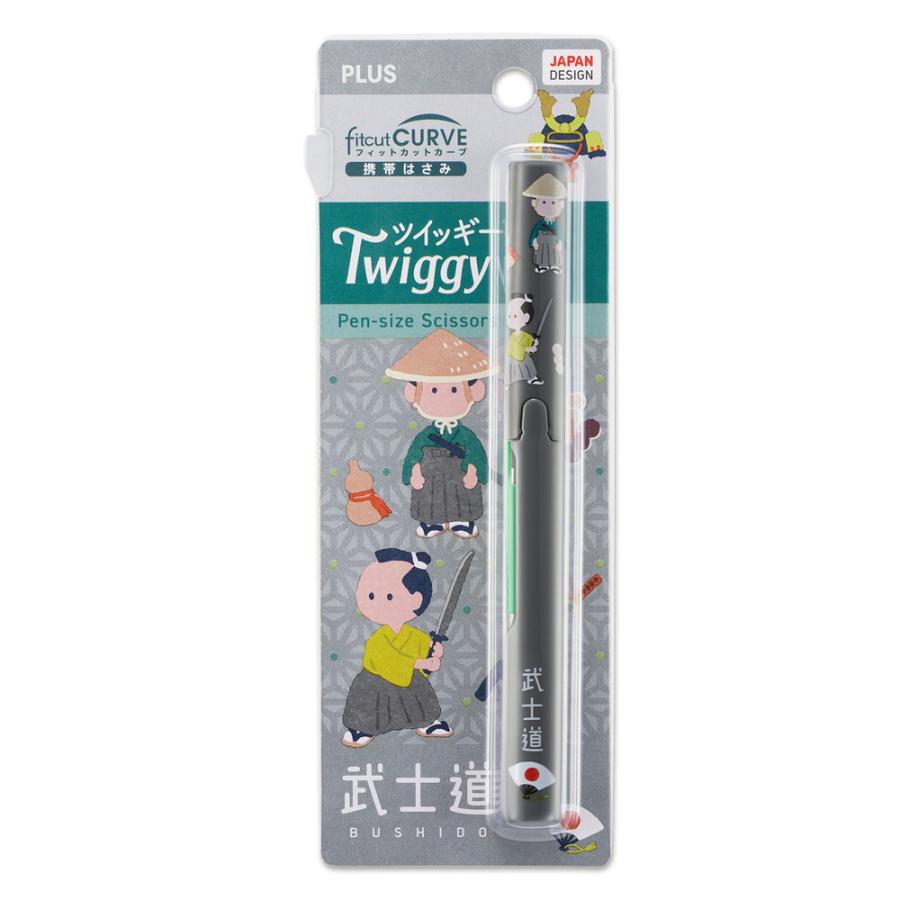 プラス PLUS 携帯はさみ 日本のお土産シリーズ ツイッギー 武士道 36671 SC-130P-J | PLUS | 06