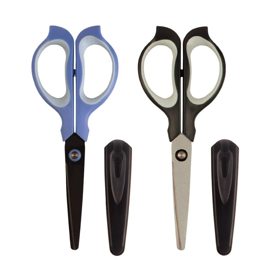 プラス(PLUS) はさみ フィットカット イージーグリップ フッ素コート ブルー SC-165SF　34-383 | PLUS | 02