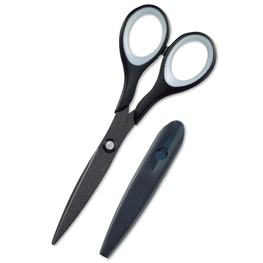 プラス(PLUS) はさみ フィットカット スリムスタイル フッ素コート ブラック SC-160SF　34-156 | PLUS