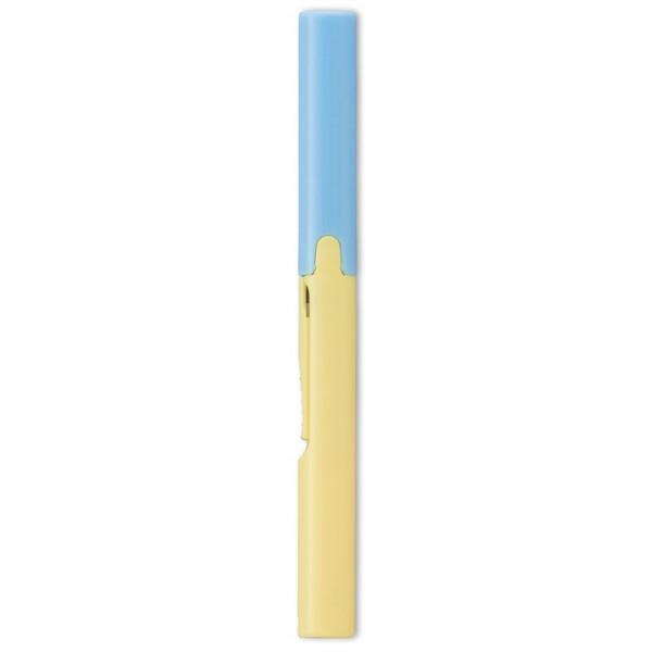 プラス(PLUS) 携帯はさみ フィットカットカーブ ツイッギー　SC-130P　ソーダ×レモン　34-574 | PLUS