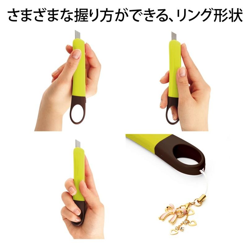 プラス(PLUS) 折らないカッター オランテ グリーン 10本セット CU-300 35-242 | PLUS | 07