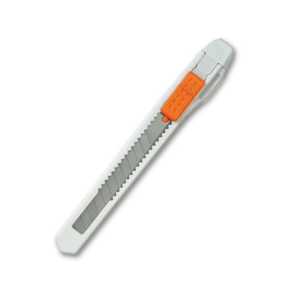 プラス(PLUS)カッター カッターナイフ Sサイズ 細身ボディ ホワイト CU-003　35-319 | PLUS