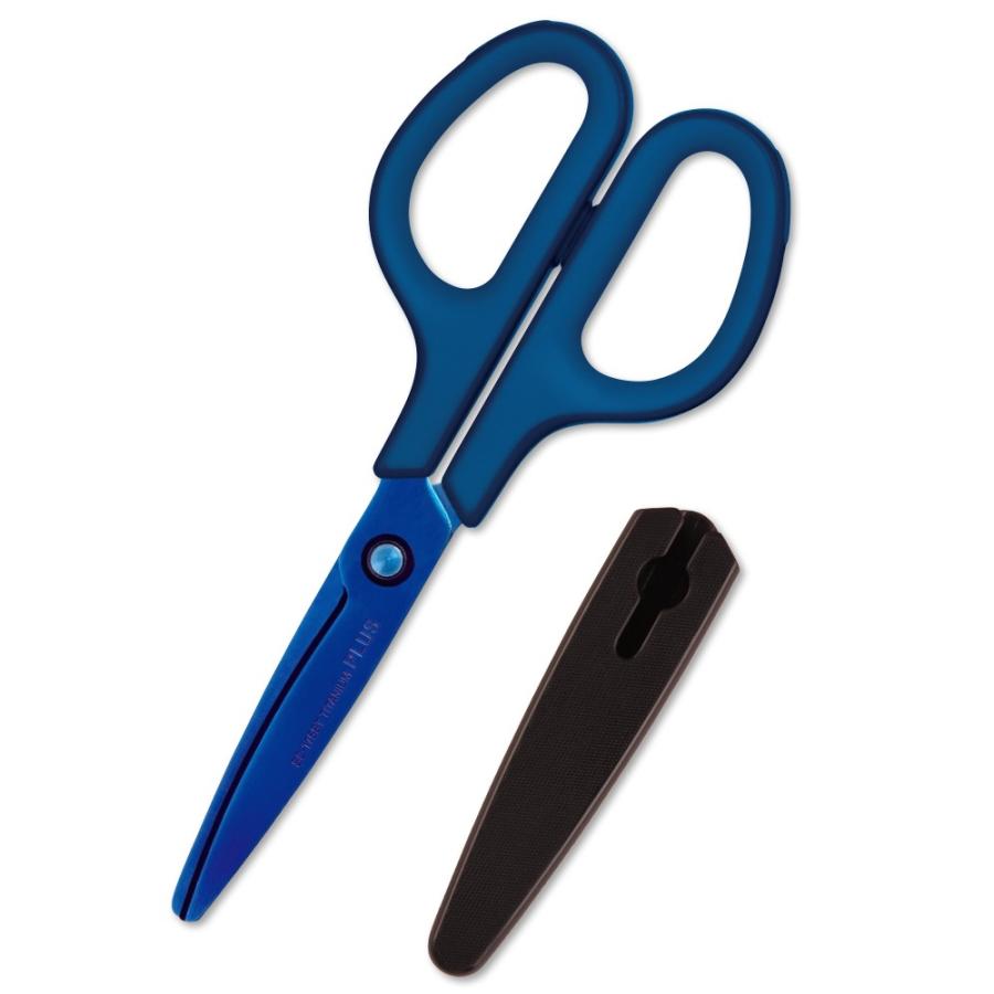 プラス(PLUS) はさみ フィットカットカーブ チタンコート チタンブルー SC-175ST 34-518 | PLUS