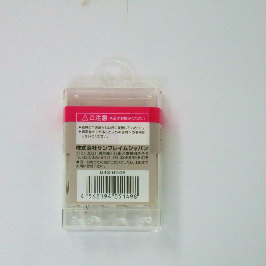 サンフレイムジャパン　ロングダルマ画鋲(透明)×11本　643-0046 6430046 |  | 01