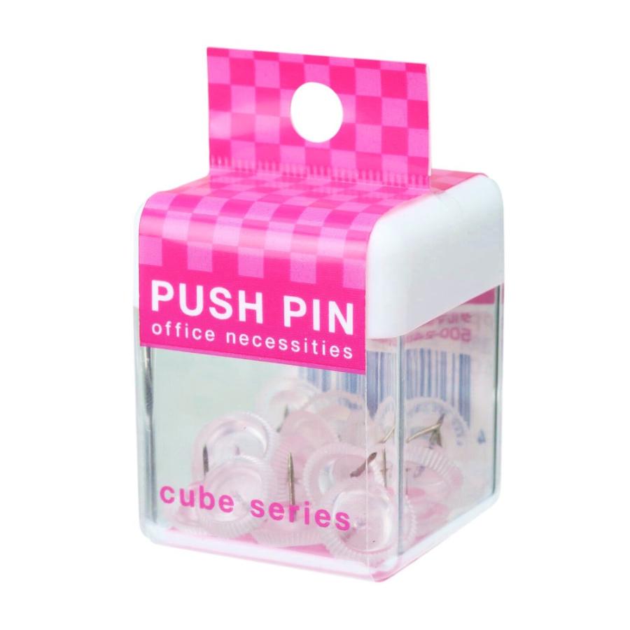 サンフレイムジャパン　ＣＵＢＥ　ＰＰ画鋲透明　500-2487 5002487 |  | 01