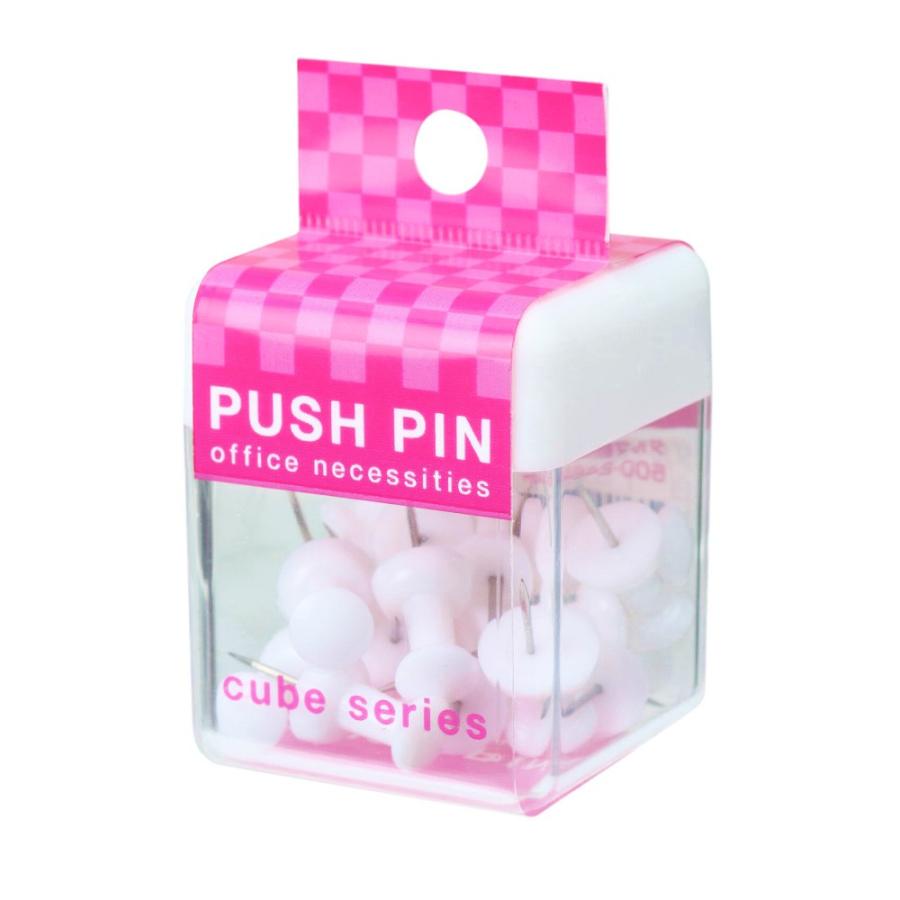 サンフレイムジャパン　ＣＵＢＥ　ダルマ画鋲　白　500-2486 5002486 |  | 01