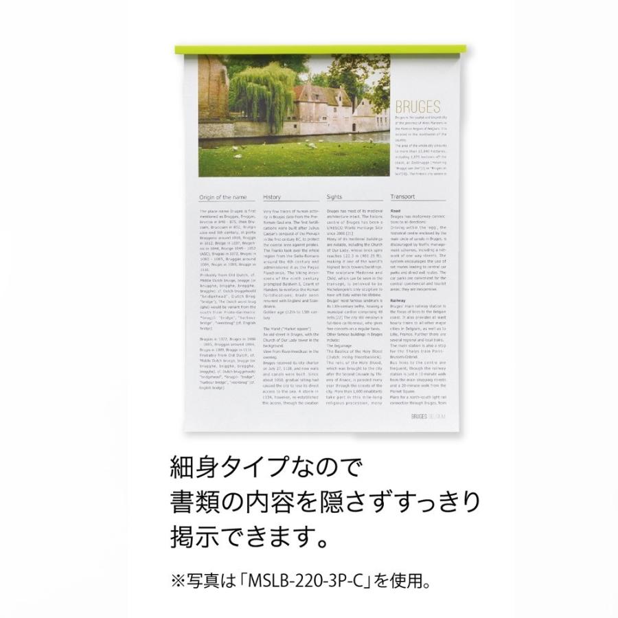 マグエックス マグネットスリムバー 220mm 3本入 （黄・桃・橙）色　MSLB-220-3P-H |  | 02