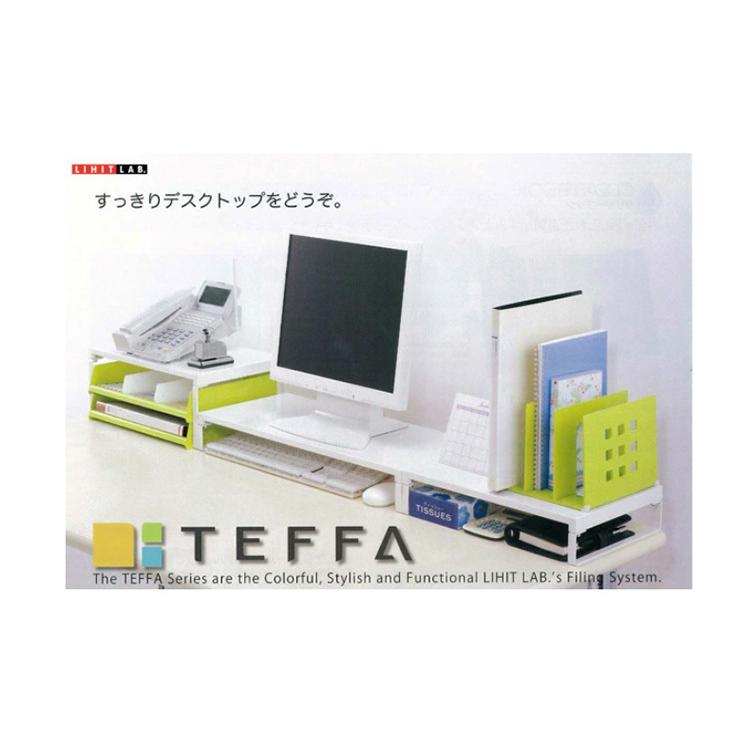 リヒトラブ LIHIT LAB. 机上台 幅390mm・ハイタイプ  白 A-7331-0 オフィス デスク 卓上 モニター台 卓上ラック 卓上棚 |  | 01