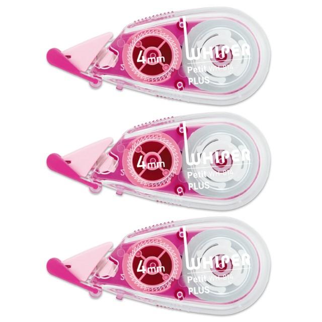 プラス(PLUS) 修正テープ ホワイパープチ 4mm×6m ピンク WH-814-3P 49-244 | PLUS