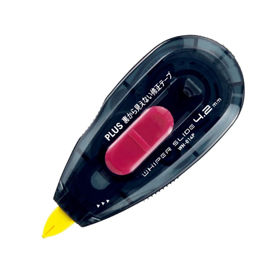 プラス(PLUS) 裏から見えない修正テープ 本体 WH-014P ブラック/ピンク 47-613 | PLUS