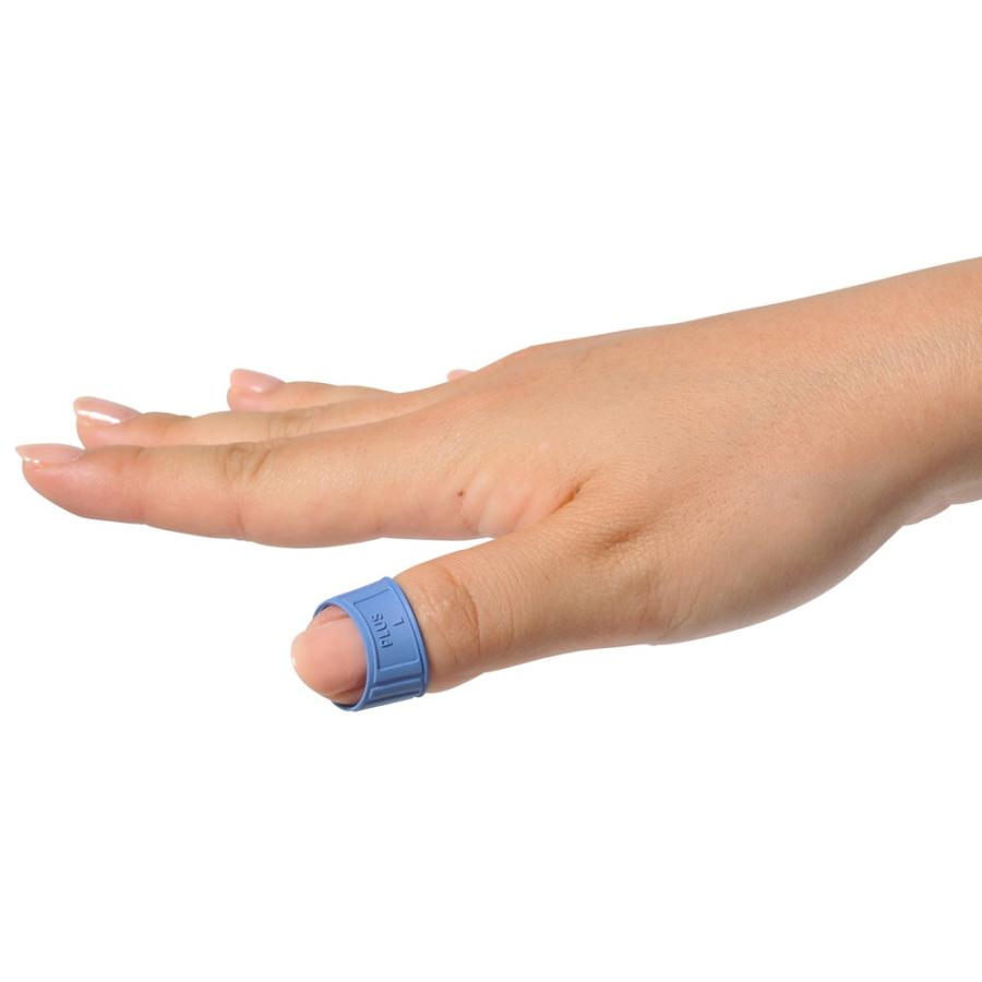 プラス(PLUS) 指サック メクリッコ ラバータイプ 抗菌 Lサイズ 4個入 ブルー KM-303 10個セット　44-750 | PLUS | 02